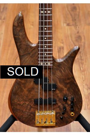 Fodera Monarch Victor Wooten '83 Classic Figured Walnut Fodera Monarch Victor Wooten '83 Classic Figured Walnut
